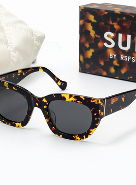 方圆脸短透花同款墨镜女偏光镜