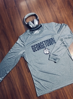 NCAA北卡蓝美式野球篮球训练长袖投篮运动出场服透气速干衣T恤帝