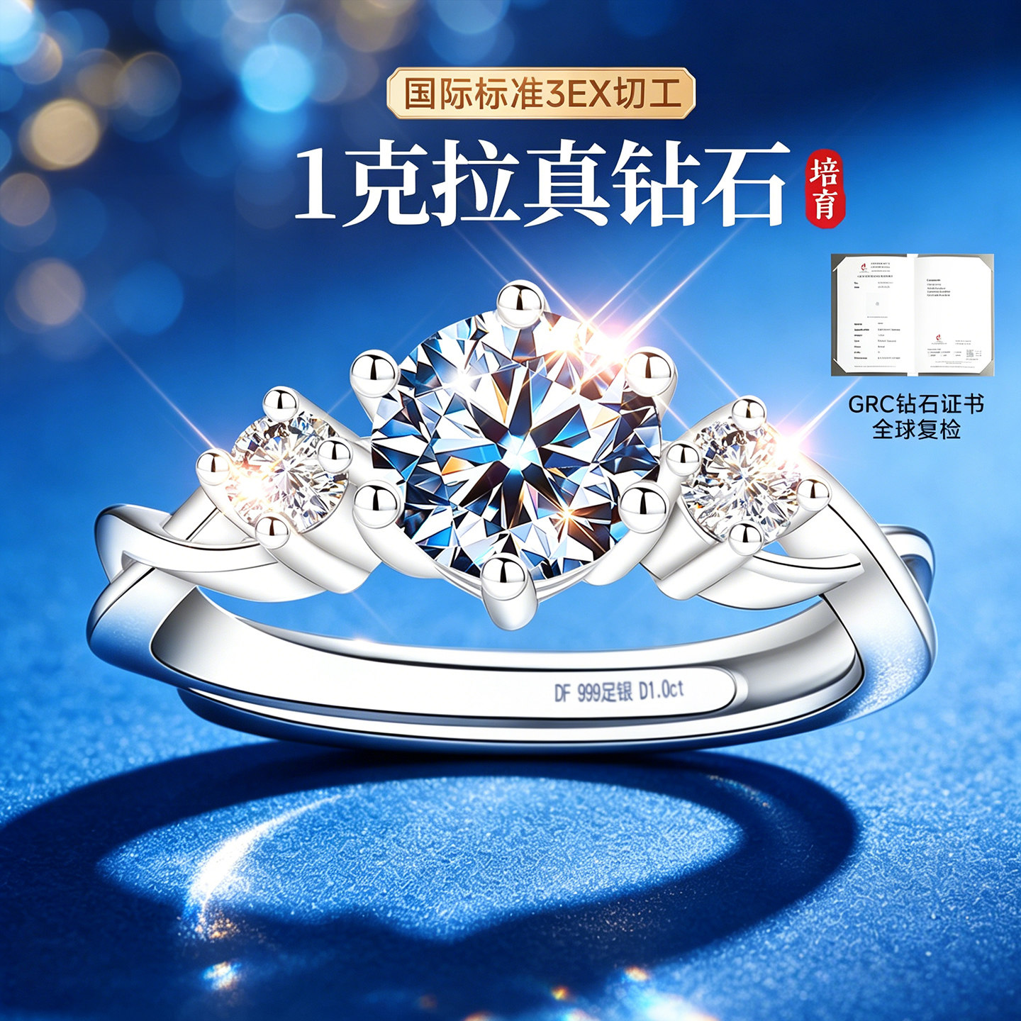 【求婚爆款】1克拉钻石限时补贴