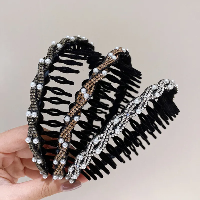 韩式懒人气质发箍网红百搭外出洗脸发箍甜美发捆带齿