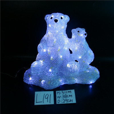 圣诞装饰发光雪人麋鹿摆件橱窗