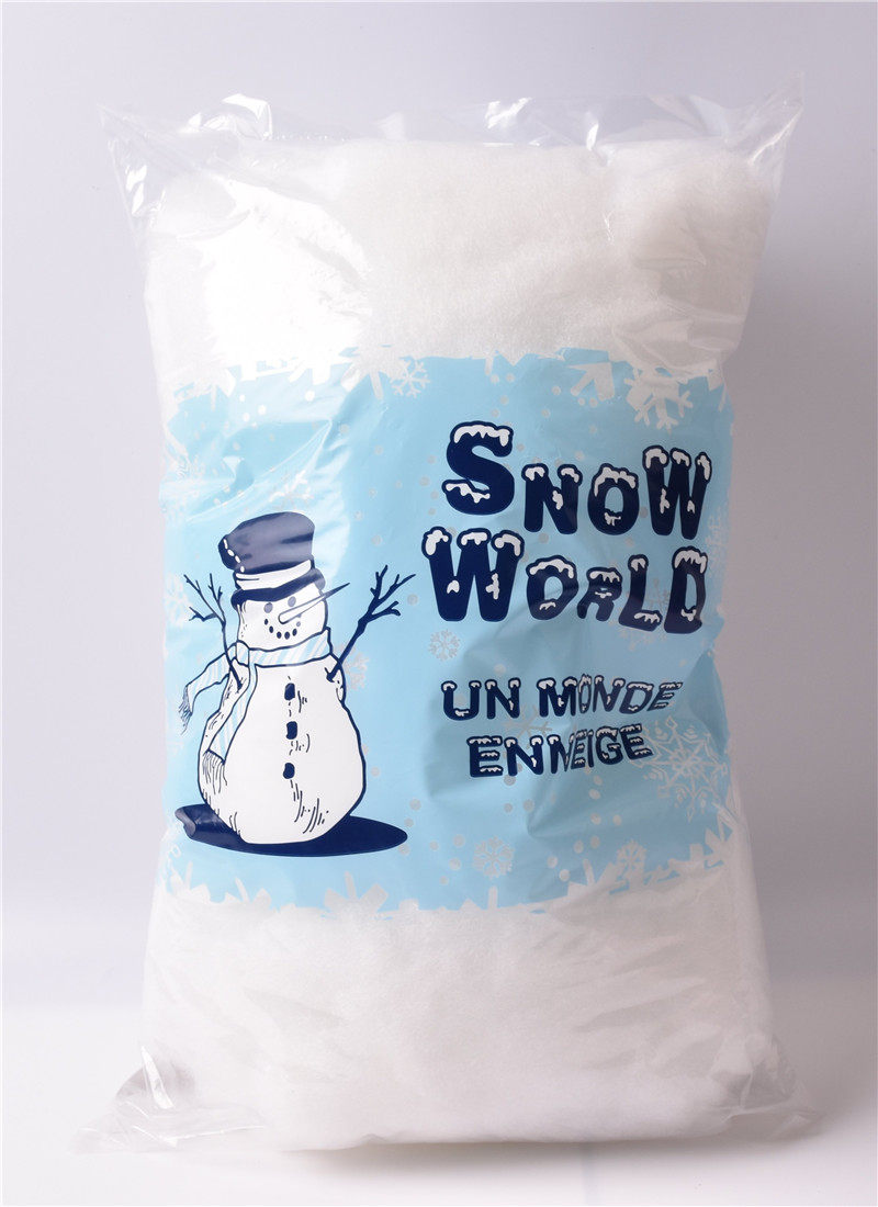 海迪人造雪棉聖誕裝飾180g白色聖誕雪棉仿真雪花棉包圣诞雪景布置
