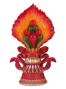 藏摩尼宝电子酥油灯 led插电充电两用仿真火焰灯座室内烛台长明灯