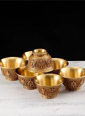 供水杯桌面杯全铜小号家