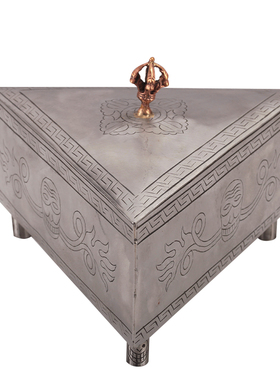 尼泊尔法器铜铁制全套手工金刚杵金刚橛降魔杵带盒子供养上师一套