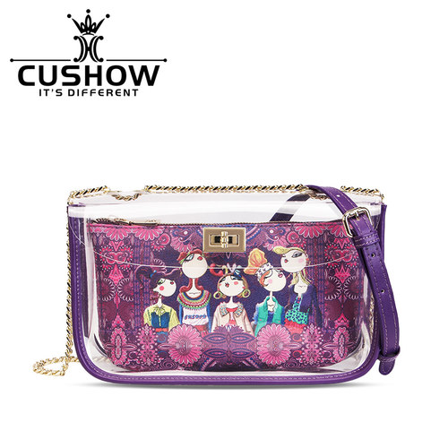 卡秀小香风透明果冻包百搭链条