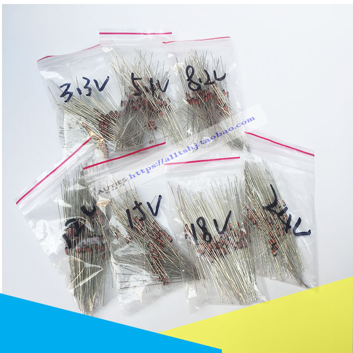 逆变焊机维修常用稳压二极管元件包 1W系列二极管10种每样20只