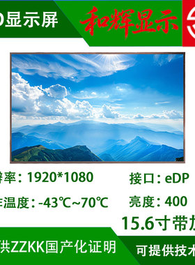 15.6寸TFT带加热显示屏 1920*1080 -43℃低温国产化LCD液晶屏zzkk