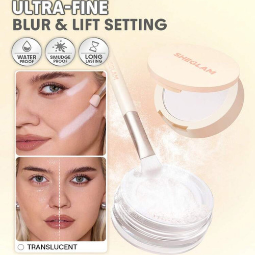 sheglam双层蜜粉粉饼定妆散粉