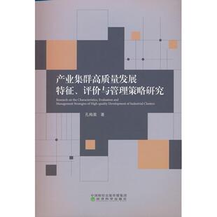 正版图书产业集群高质量发展特征、评价与管理策略研究孔梅英经济科学出版社经济理论纸质书籍