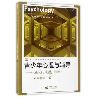 正版图书青少年心理与辅导--理论和实践(第3版十二五普通高等教育规划教材)/给未来教师的心理学卢家楣上海教育出版社教材纸质书籍