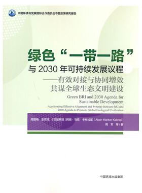 正版图书绿色“”与2030年可持续发展议程 ——有效对接与协同增效共谋全球生态文明建设周国梅著中国环境出版社