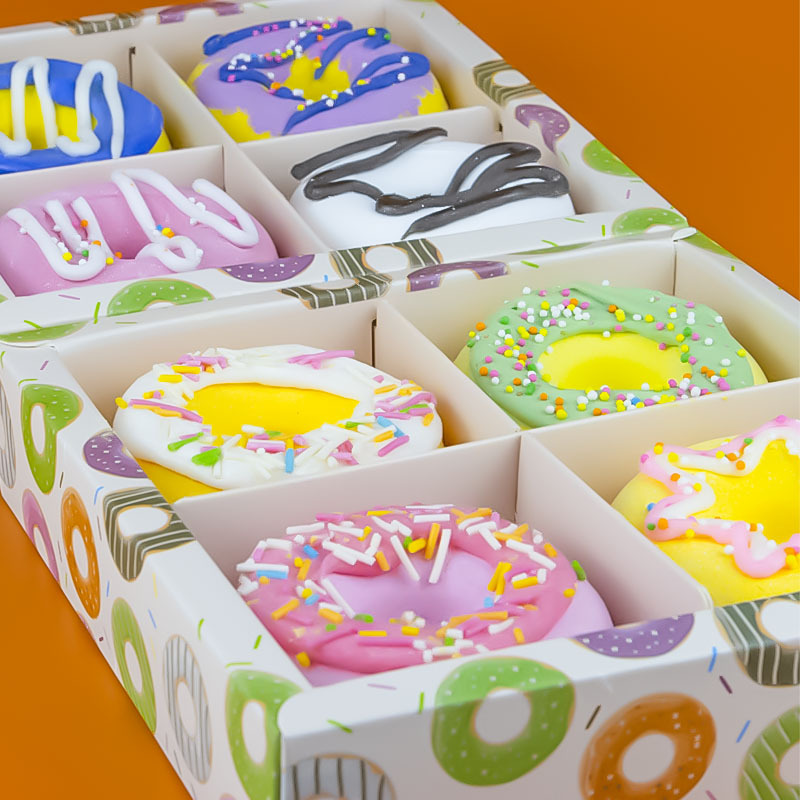 甜甜圈浴盐爆炸气泡弹泡澡球礼盒