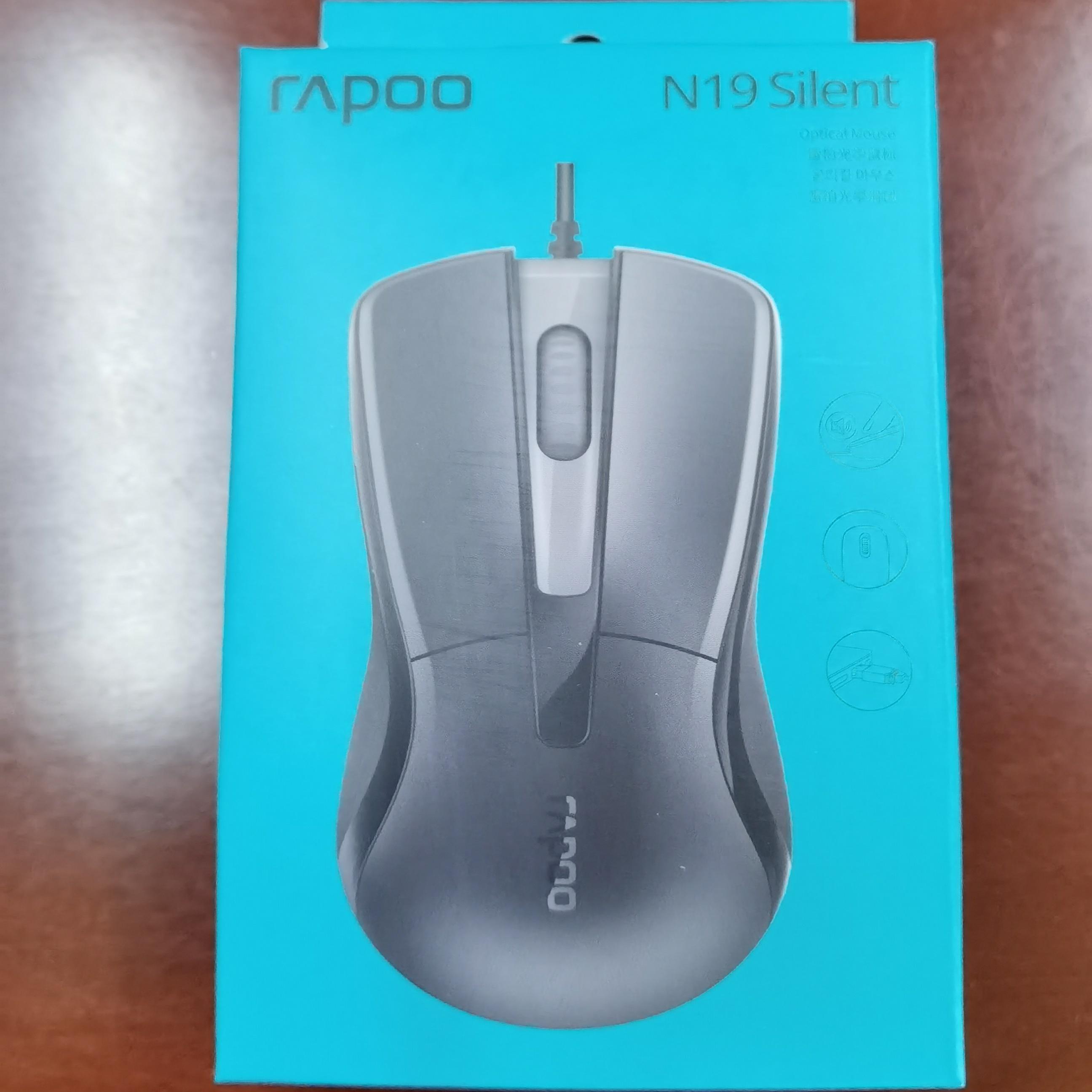 雷柏（Rapoo）N19轻声按键有线游戏鼠标USB接口台式电脑笔记本