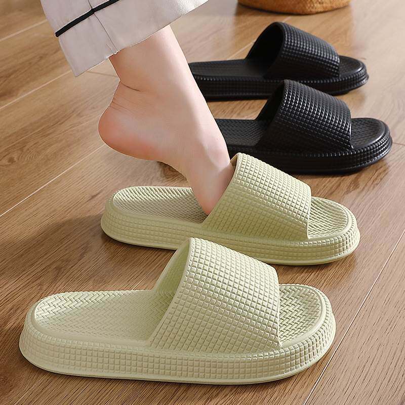 SLIPPERS MEN SUMMER INDOOR HOME HOME HOME SOFT BOTTOMED BATHROOM NON-SLIP COUPLE THICK-SOLED-LIKE SANDALS WOMEN