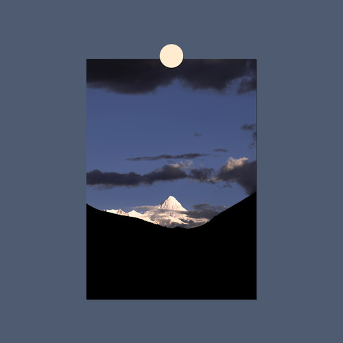 七号原创装饰海报「雪山」摄影卧室家具客厅背景西藏新疆风景墙画-封面