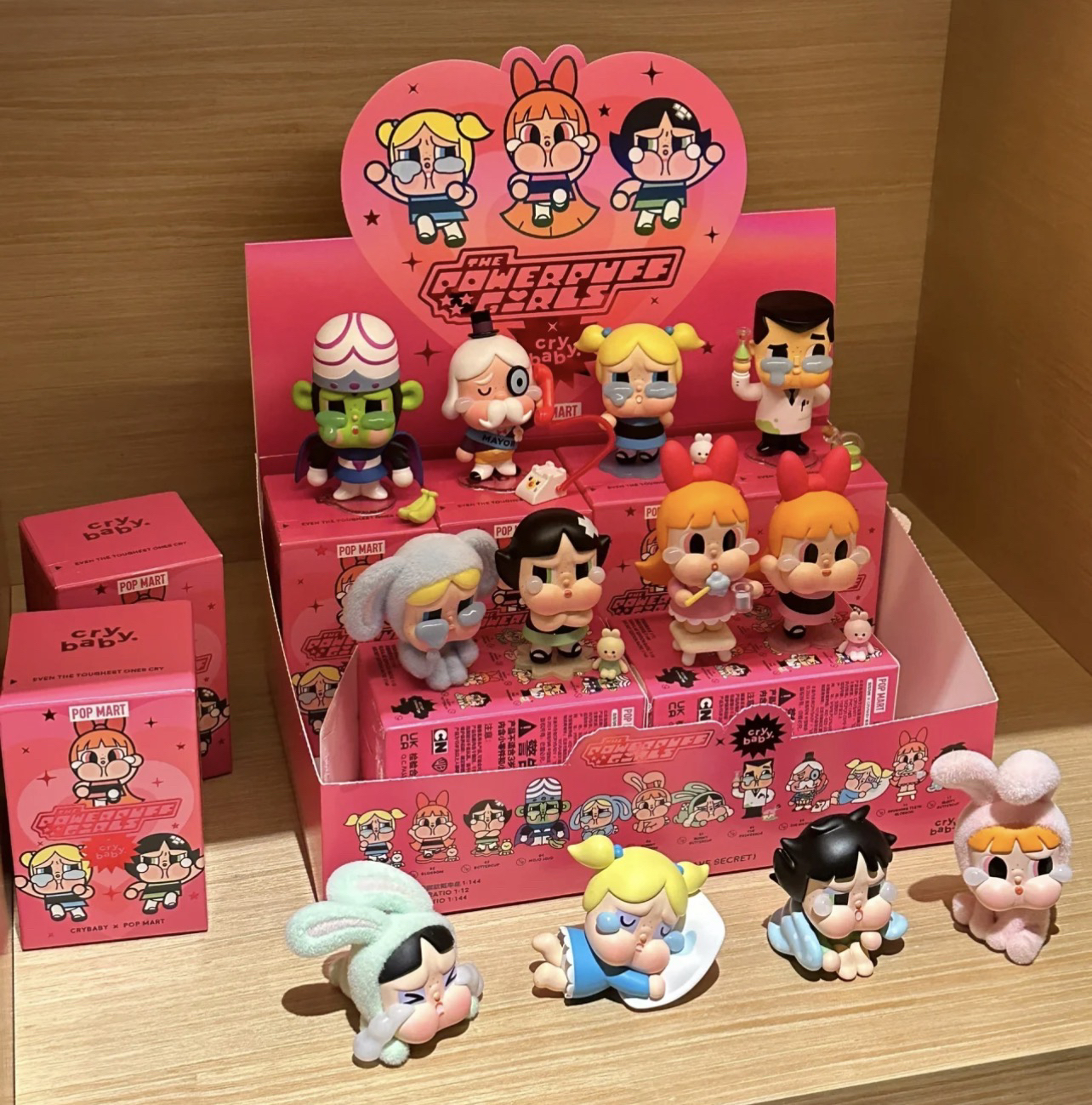 正版POPMART泡泡玛特CRYBABY飞天小女警系列手办盲盒可爱潮流玩具