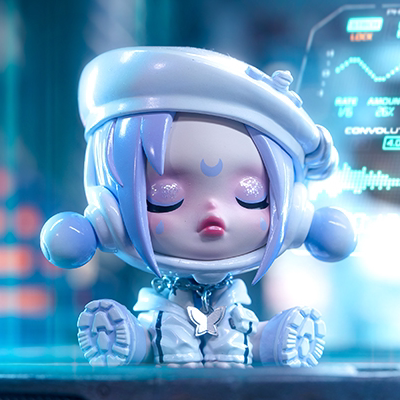 skullpanda夜之城系列盲盒popmart泡泡玛特潮流摆件冥想心灵执法