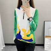 女立领跑步运动上衣速干衣晨跑 速干长袖 户外休闲冰丝运动服装 女装