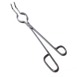 304不锈钢坩埚钳20/25/30/35/40/45/50/55/60CM 实验室用瓷坩埚夹子 高温电炉夹子 方形马弗炉钳子