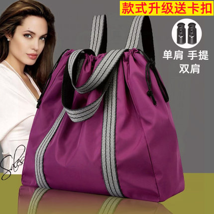 女新款一包三用双肩背包大容量时尚短途旅行包轻便布包买菜双肩包