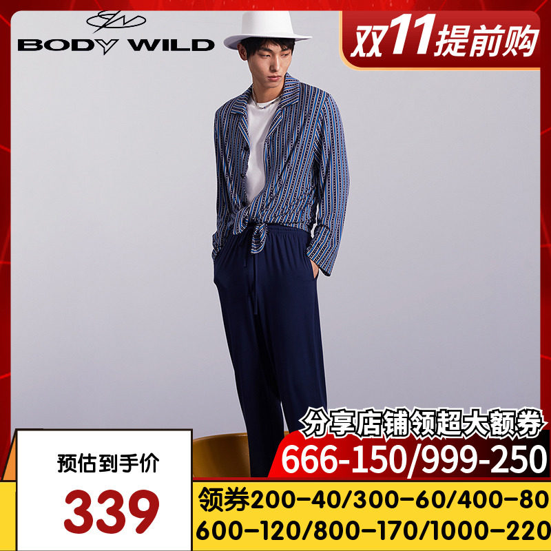 BODY WILD数码条纹家居长裤ZBN42ZN1高性价比高么？