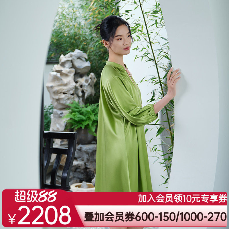 爱慕皇锦真丝经典春夏女士套头睡裙HJ21529