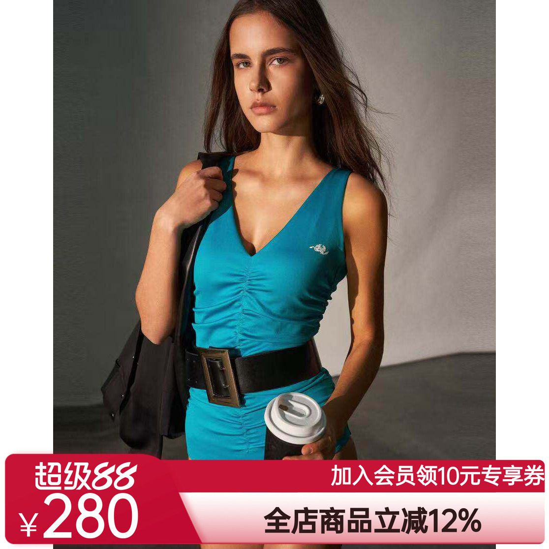 爱慕·CHUANG仪式4夏季女士性感比基尼连体泳衣CA681211图片