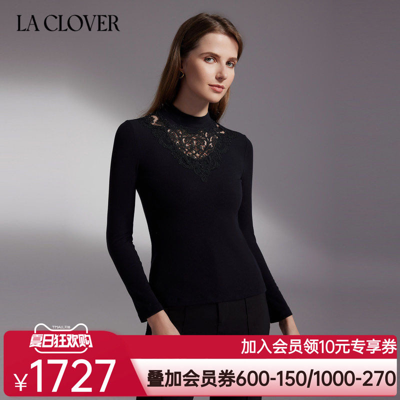 LACLOVER兰卡文赫拉庄园系列长袖罗纹打底LC72WE1