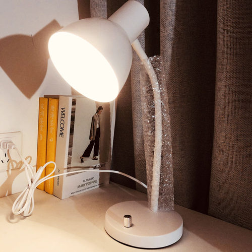 护眼旋钮调光白炽灯台灯调节亮度钨丝灯泡老式插电护眼学习书桌灯