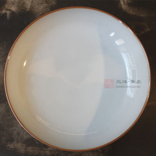 宁保文仿宋汝瓷壶承干泡盘