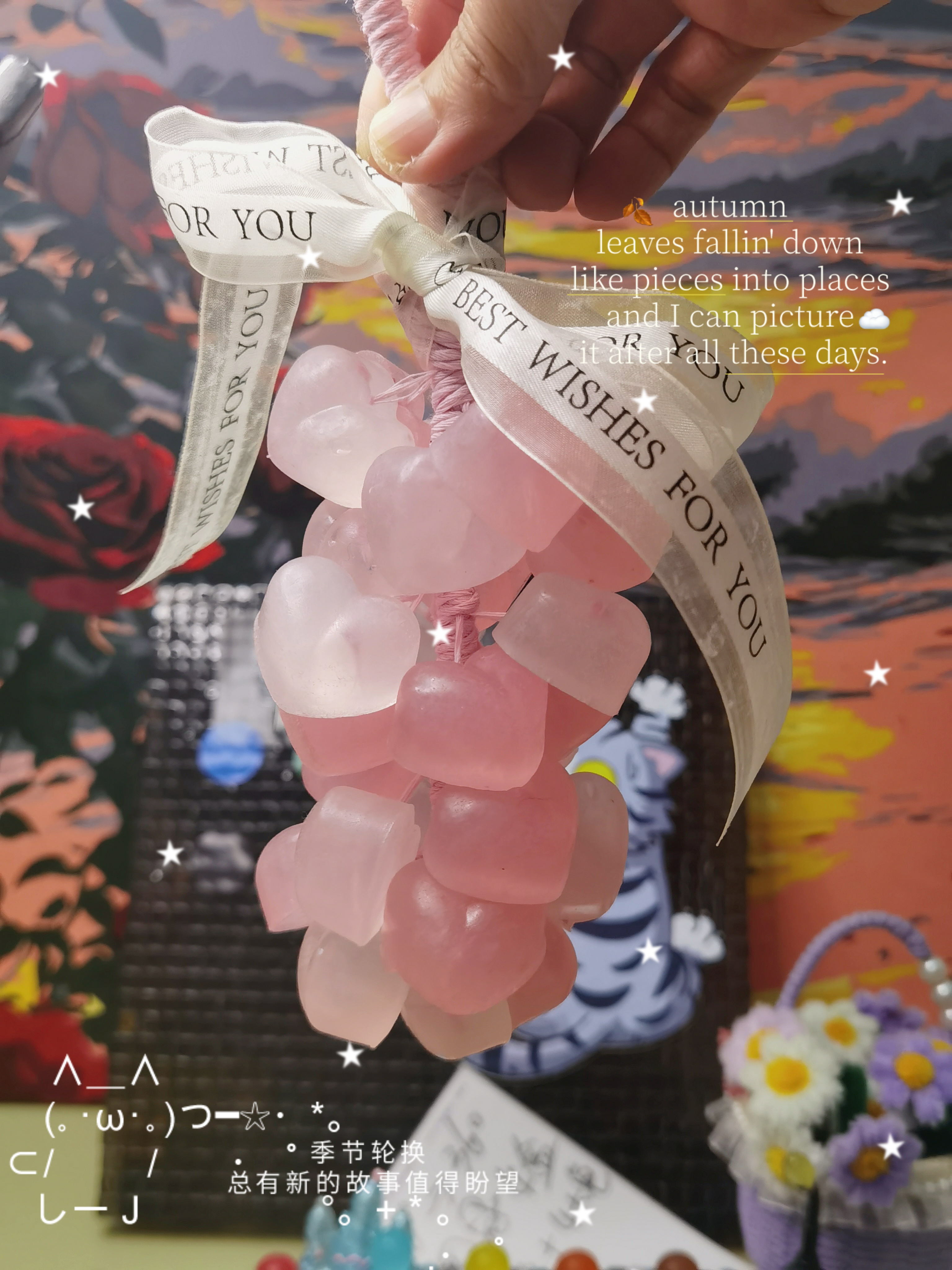 手工爱心精油香皂爱心星星款35颗蜜桃PP玫瑰海洋透明水晶葡萄皂