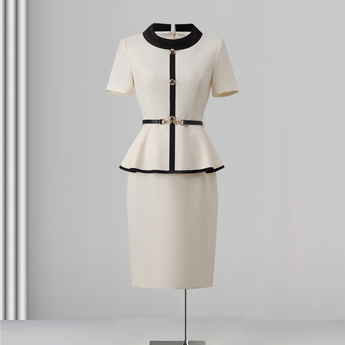 美容院工作服珠宝店连衣裙工作服