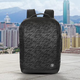 祥兴箱包商务休闲双肩包大容量旅行电脑背包简约反光7901