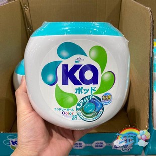 消臭柔软 清洁抗菌 3合1护色 832g 52粒 日本KA菁华 罐装 洗衣凝珠