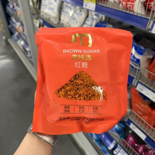麦臻选红糖色泽红润蔗香浓郁
