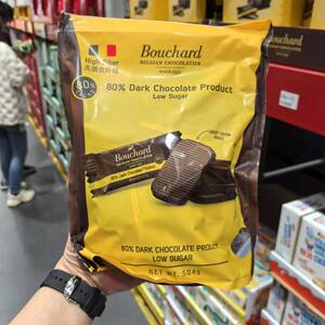 比利时进口Bouchard80% 黑巧504g 72%黑巧海盐焦糖风味牛奶巧克力
