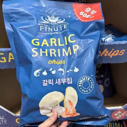 趣莱福龙虾片韩国进口龙虾片蒜香