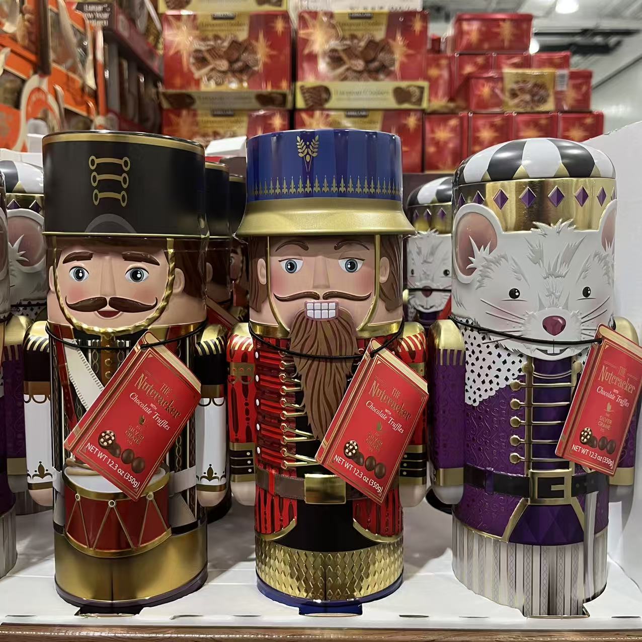 开市客代购 意大利进口新年圣诞士兵松露造型夹心巧克力 精美造型