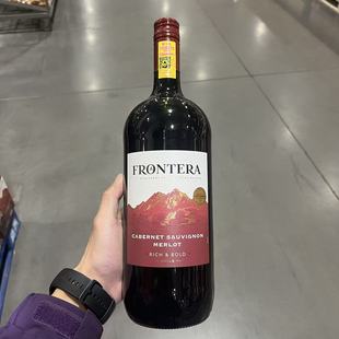开市客代购 智利进口 FRONTERA 干露缘峰赤霞珠梅洛红酒1.5升