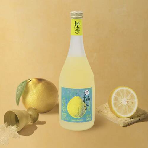 盒马代购柚子米酒500ml酸甜可口