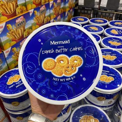 开市客Mermaid丹麦曲奇饼干礼罐