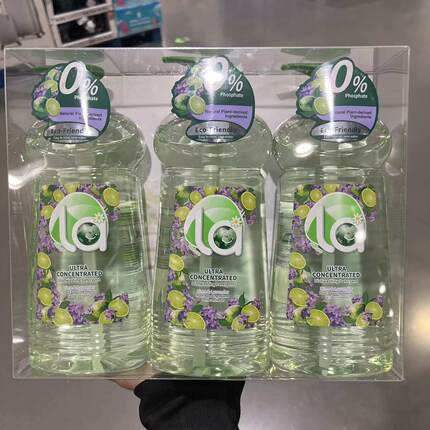 开市客Costco代购LA植萃洗洁精1L果蔬清洁强力去油污青柠薰衣草香
