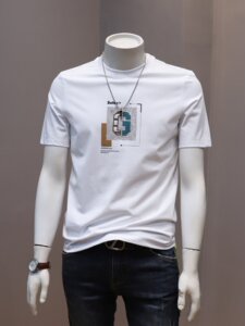 2024夏季新品男士短袖t恤衫韩版青年修身版圆领休闲半袖上衣男T恤