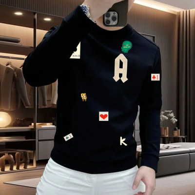 圆领秋冬网红内搭潮流加绒欧洲站