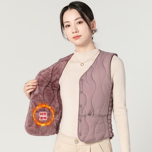 2025秋冬新款 保暖坎肩马夹背心 加绒加厚羽绒棉马甲女休闲百搭短款