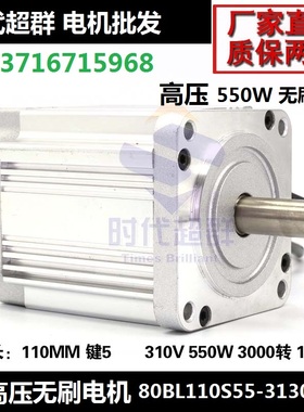 550W高压直流无刷电机80BL110S55 3000转大功率直流马达时代超群