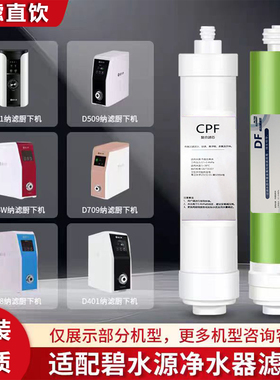 适用碧水源净水器滤芯CPF DF纳滤膜D509 D601 D401 D668迷你水厂2