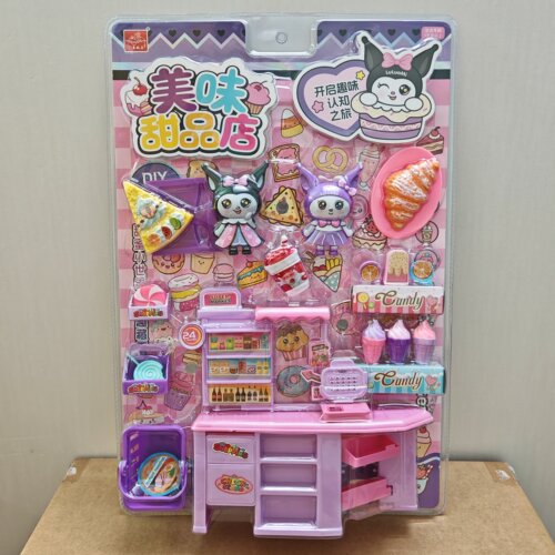 新款包邮板装广康A380-456美味甜品店披萨冰淇淋面包过家家玩具