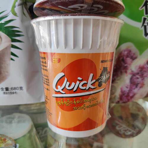 缅甸进口杯面酸辣虾青柠蒸虾